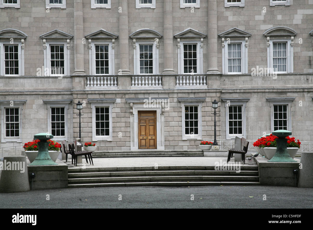 Dail Eireann irische Regierung Gebäude in der Kildare Street in Dublin Stockfoto