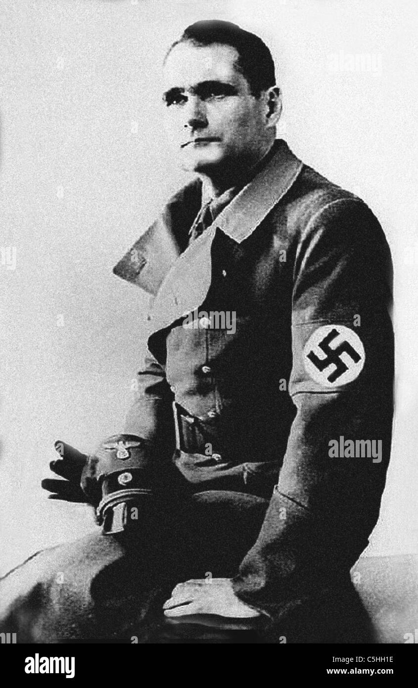 Rudolf Hess - Hitlers Krieg Zeit Stellvertreter war ein prominenter NS-Politiker. Bild aus dem Archiv des Pressedienstes Portrait Stockfoto