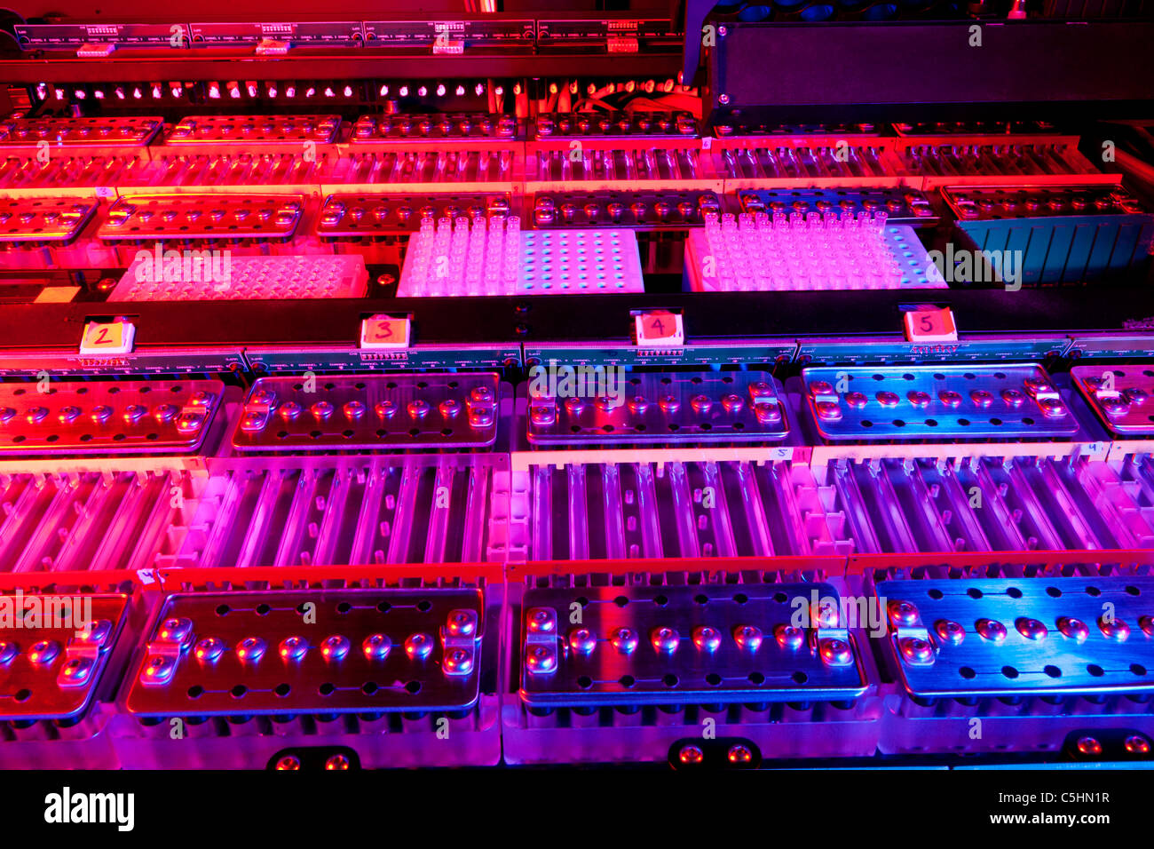 Genom-Sequenzierung-Maschine Stockfoto
