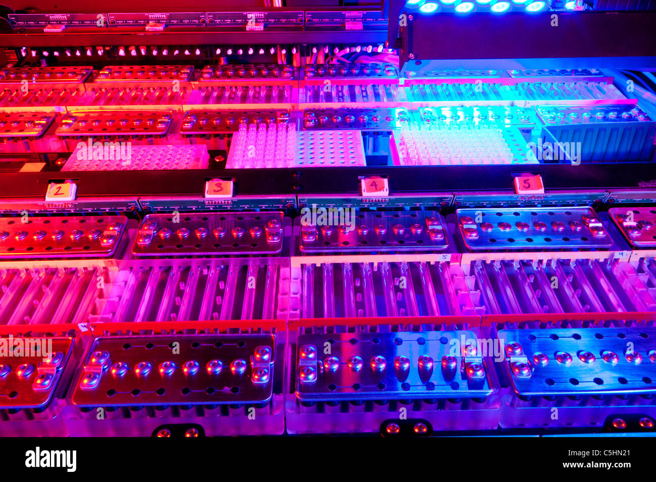 Genom-Sequenzierung-Maschine Stockfoto