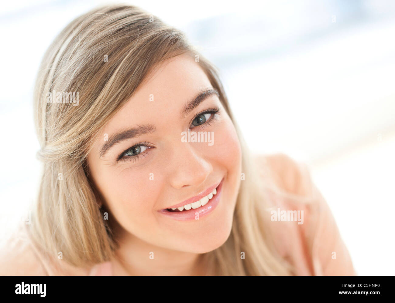Glücklich Teenager-Mädchen Stockfoto