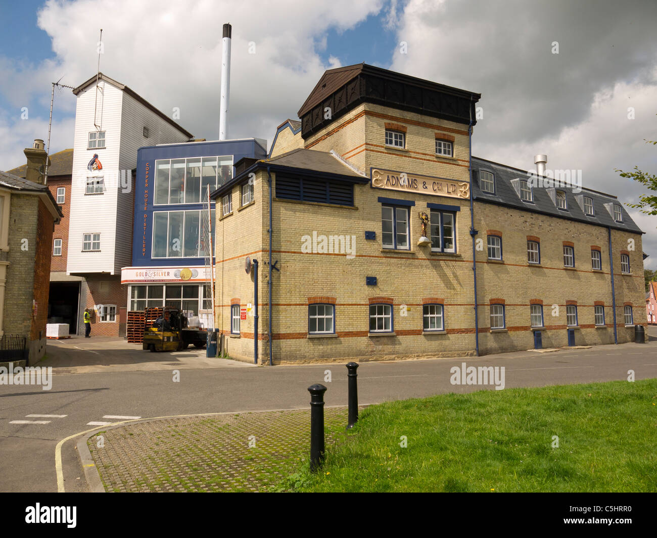 Adnams eine unabhängige Familie besaß Brauerei im Zentrum von Southwold, Suffolk Stockfoto