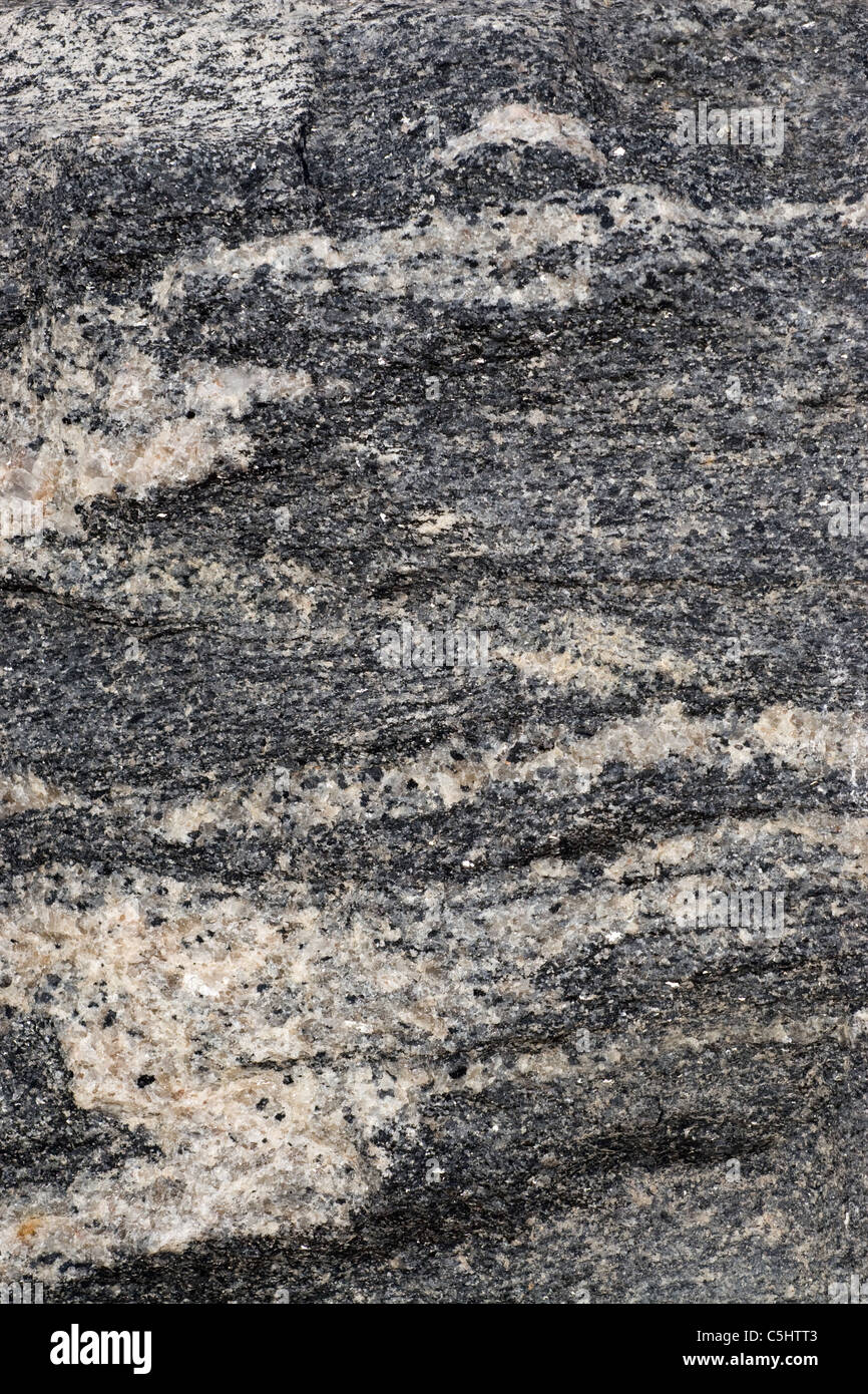 Eine Nahaufnahme von Marmor oder Granit Steinstruktur. Stockfoto