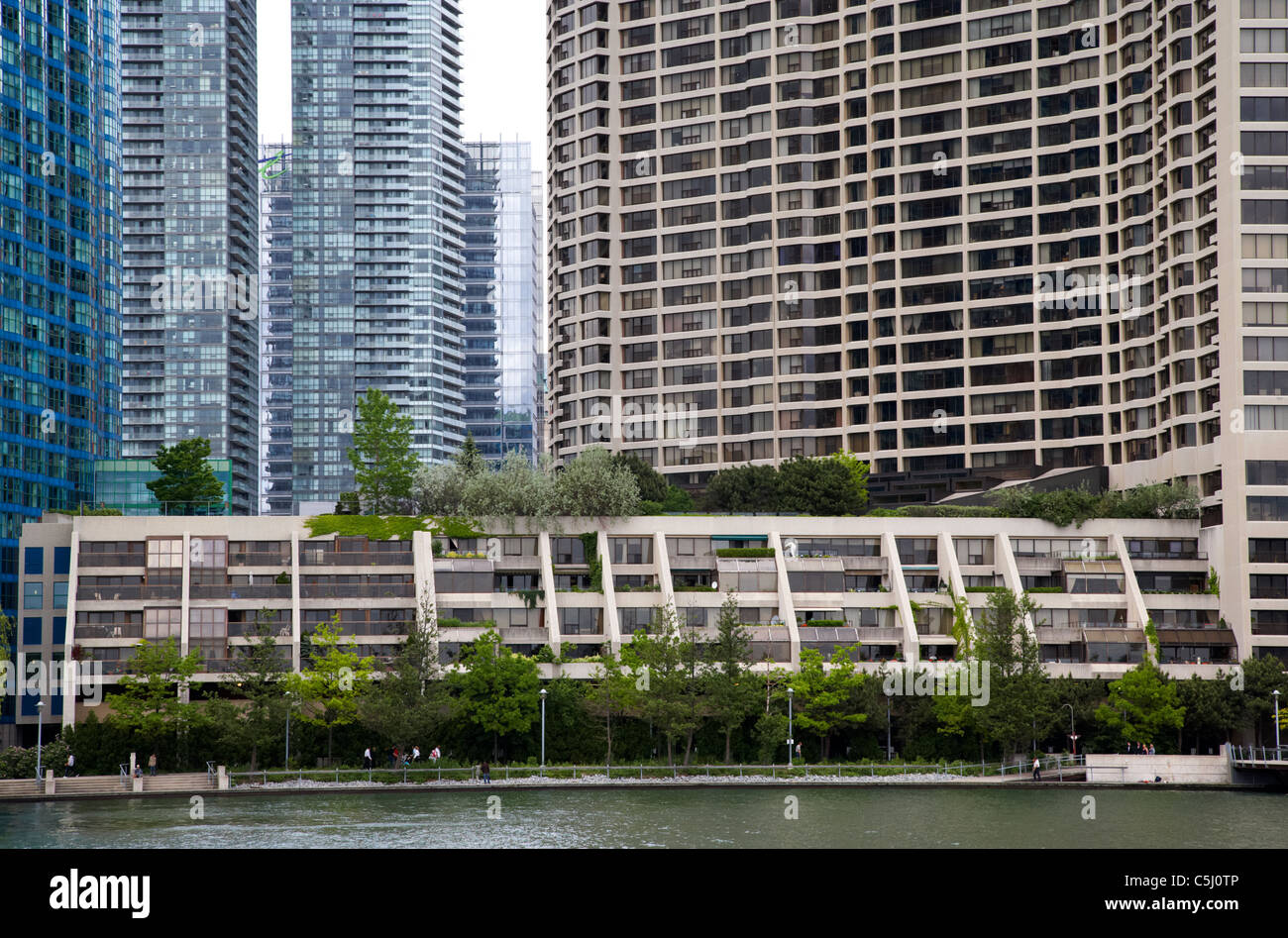 Eigentumswohnung und Wohnblocks auf Harbourfront Toronto Ontario Kanada Stockfoto