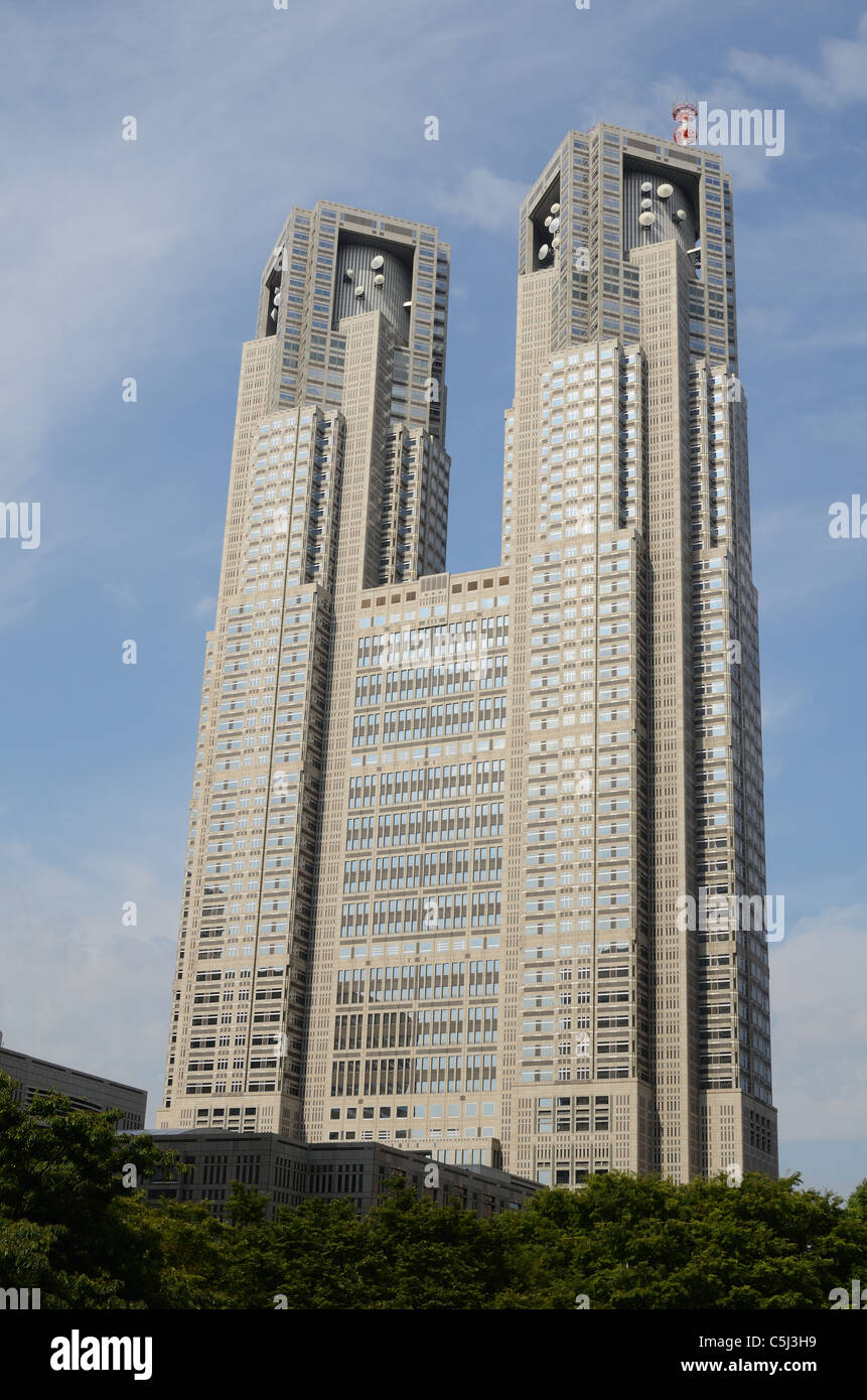 Das Tokyo Metropolitan Government building in Tokio, Japan. Stockfoto