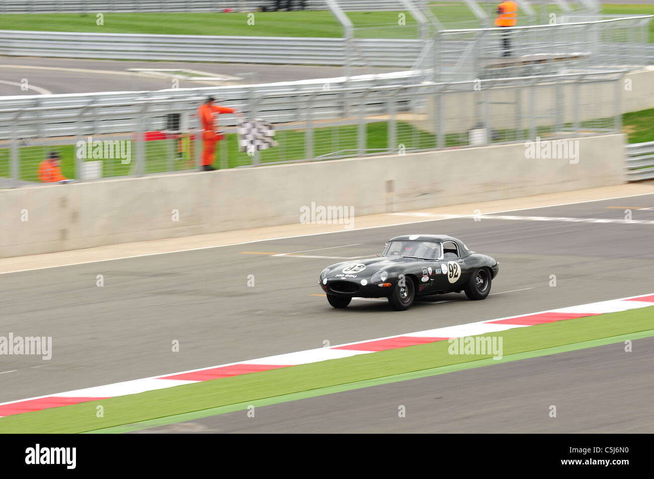 Jaguar E-Type Challenge - Silverstone Classic Stockfoto