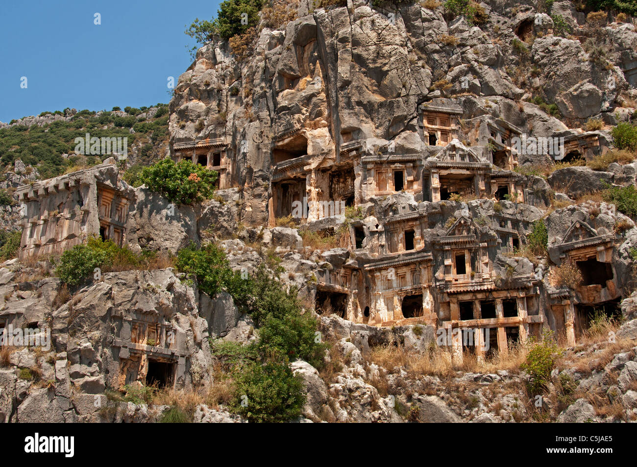 Römische Amphitheater Theater Lykien Lykische Stadt Myra Türkei (heute Kale Demre) Stockfoto