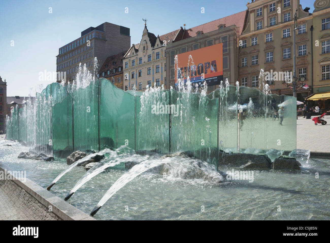 Marktplatz von Breslau | Wroclaw-Marktplatz Stockfoto
