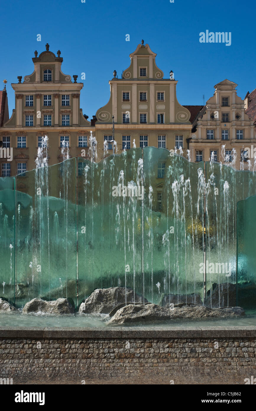Marktplatz von Breslau | Wroclaw-Marktplatz Stockfoto