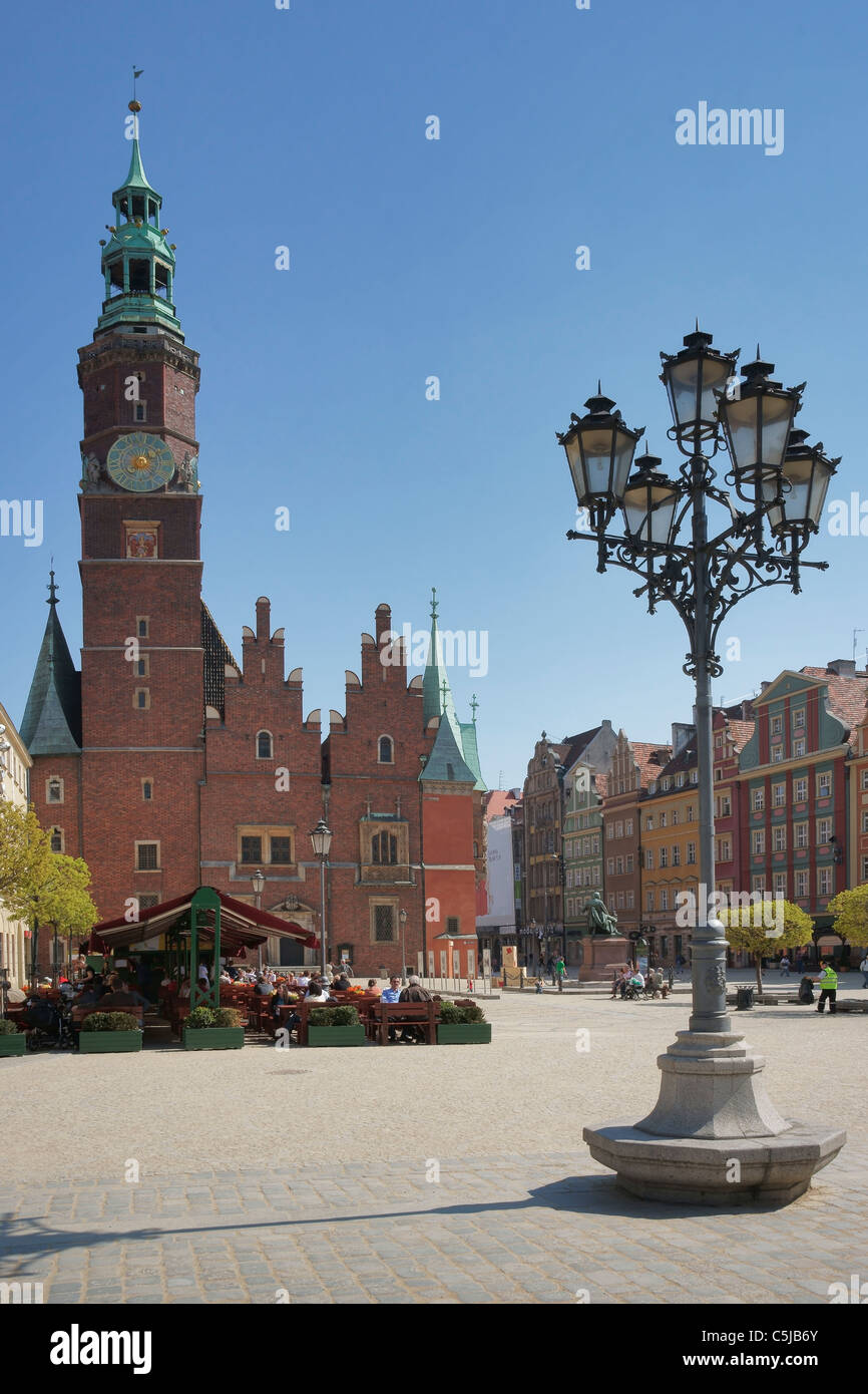 Rathaus Breslau | Wroclaw guildhall Stockfoto