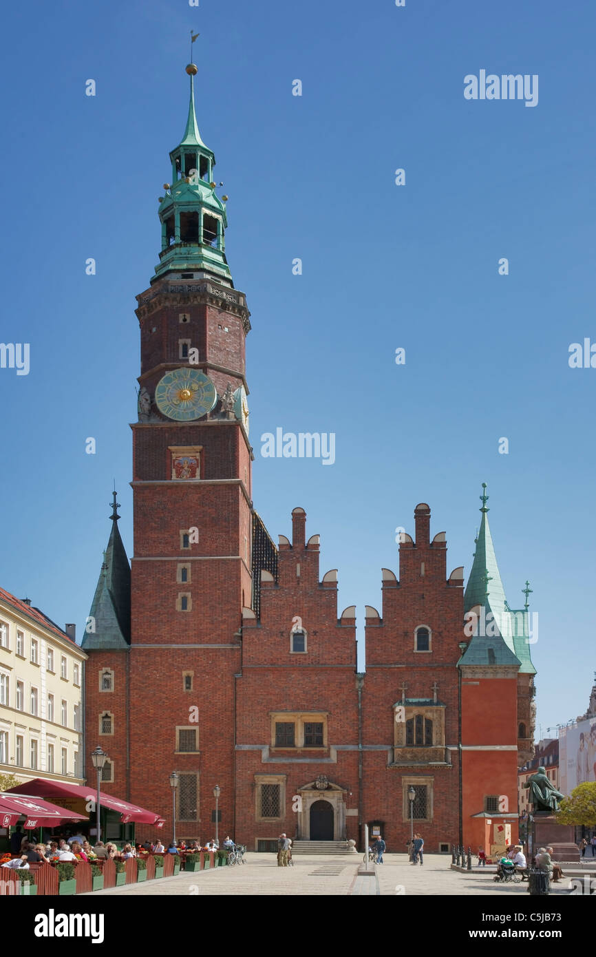 Rathaus Breslau | Wroclaw guildhall Stockfoto