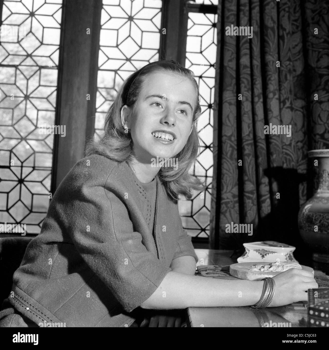 Anthea Mander Wightwick Manor 21.05.58 Stockfoto