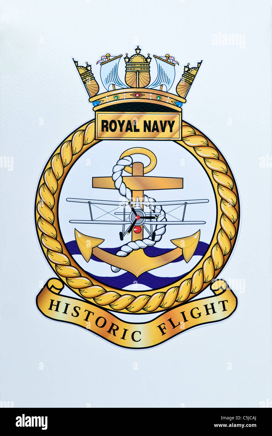 Königliche Marine historischen Flug Insignia (Wappen) Stockfoto