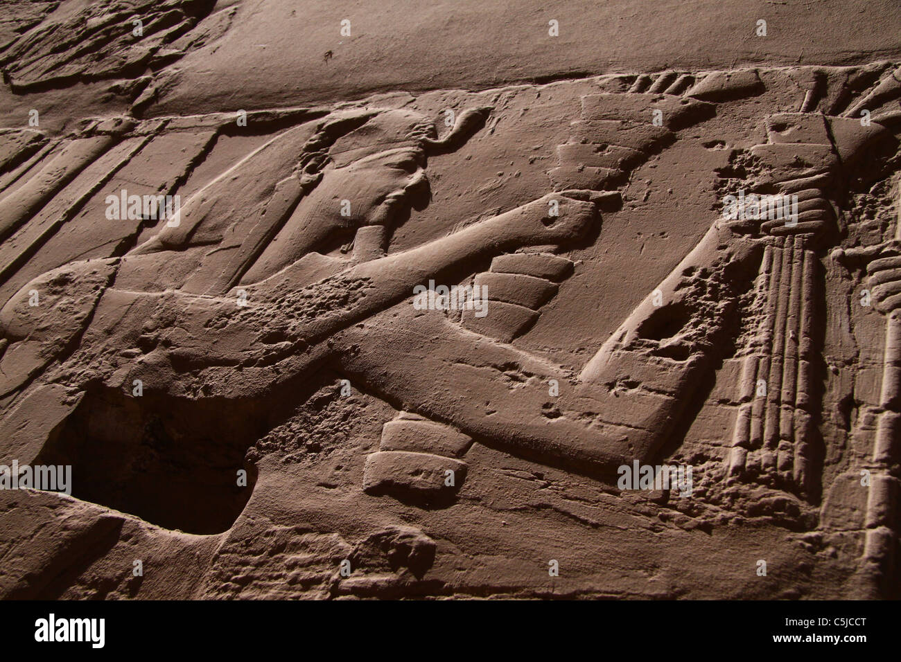 König Ramses im Karnak-Tempel Stockfoto