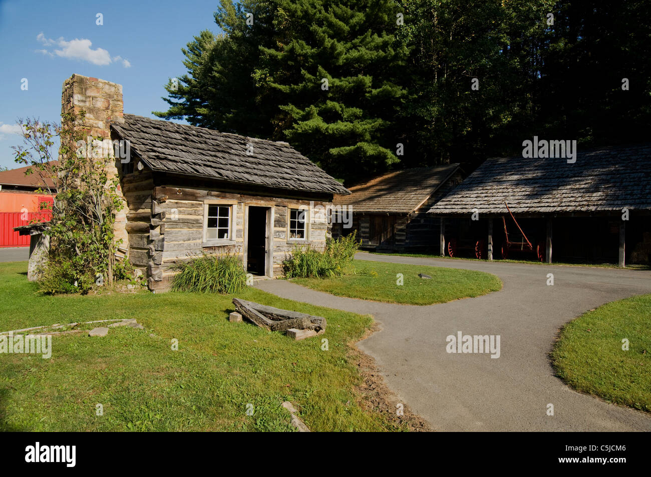 Die Kohle Camp Kabine Beckley Exhibition Coal Mine in Beckley, West Virginia Stockfoto