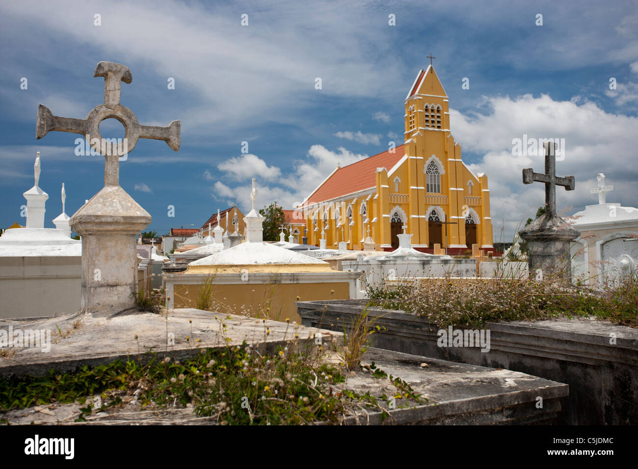 Kirche St. Willibrordus, Curacao Stockfoto