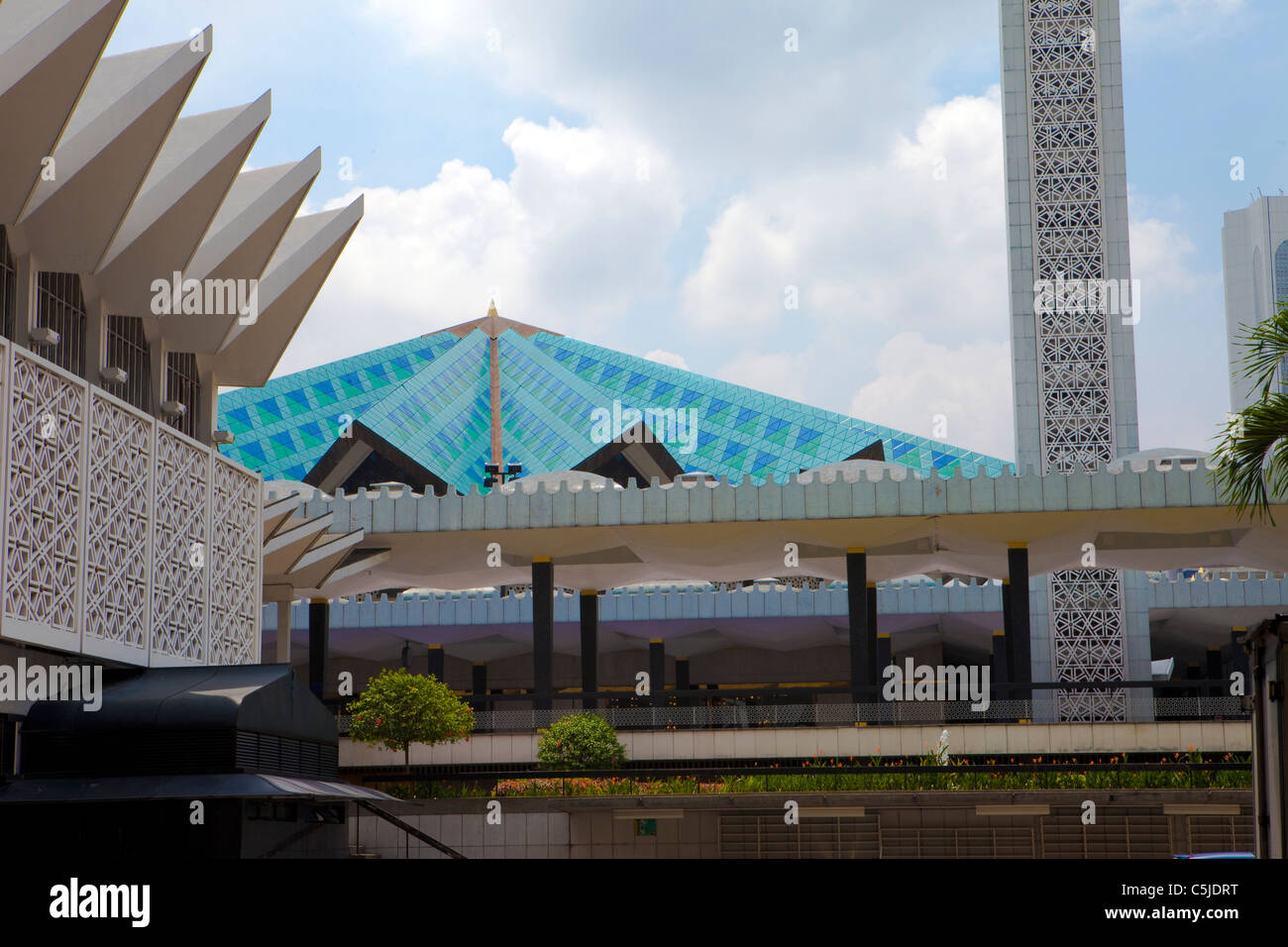 Masjid Negara Nationalmoschee, Kuala Lumpur, Malaysia Stockfoto