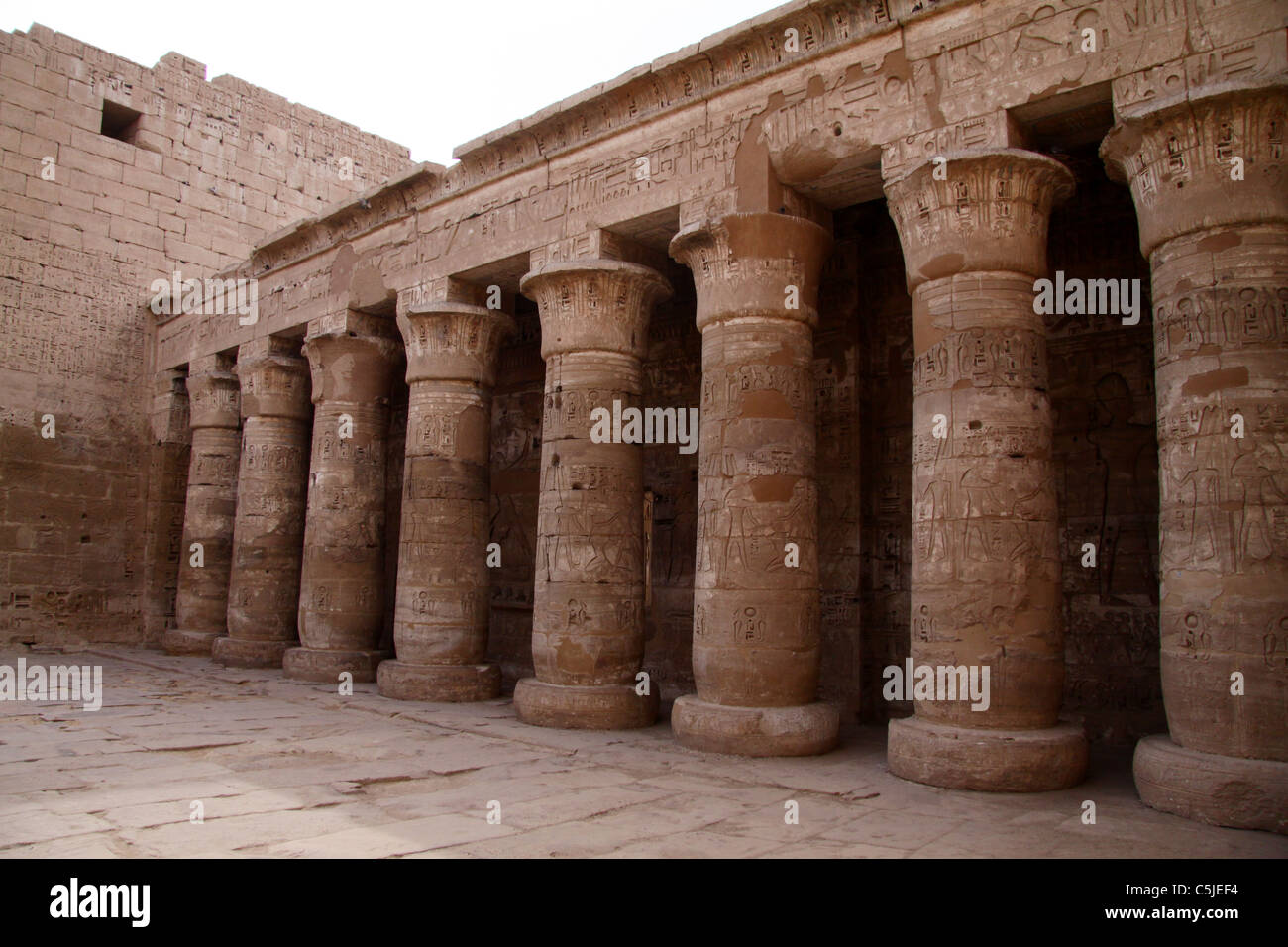 Tempel von König Ramses III (Stadt von Habu) Stockfoto
