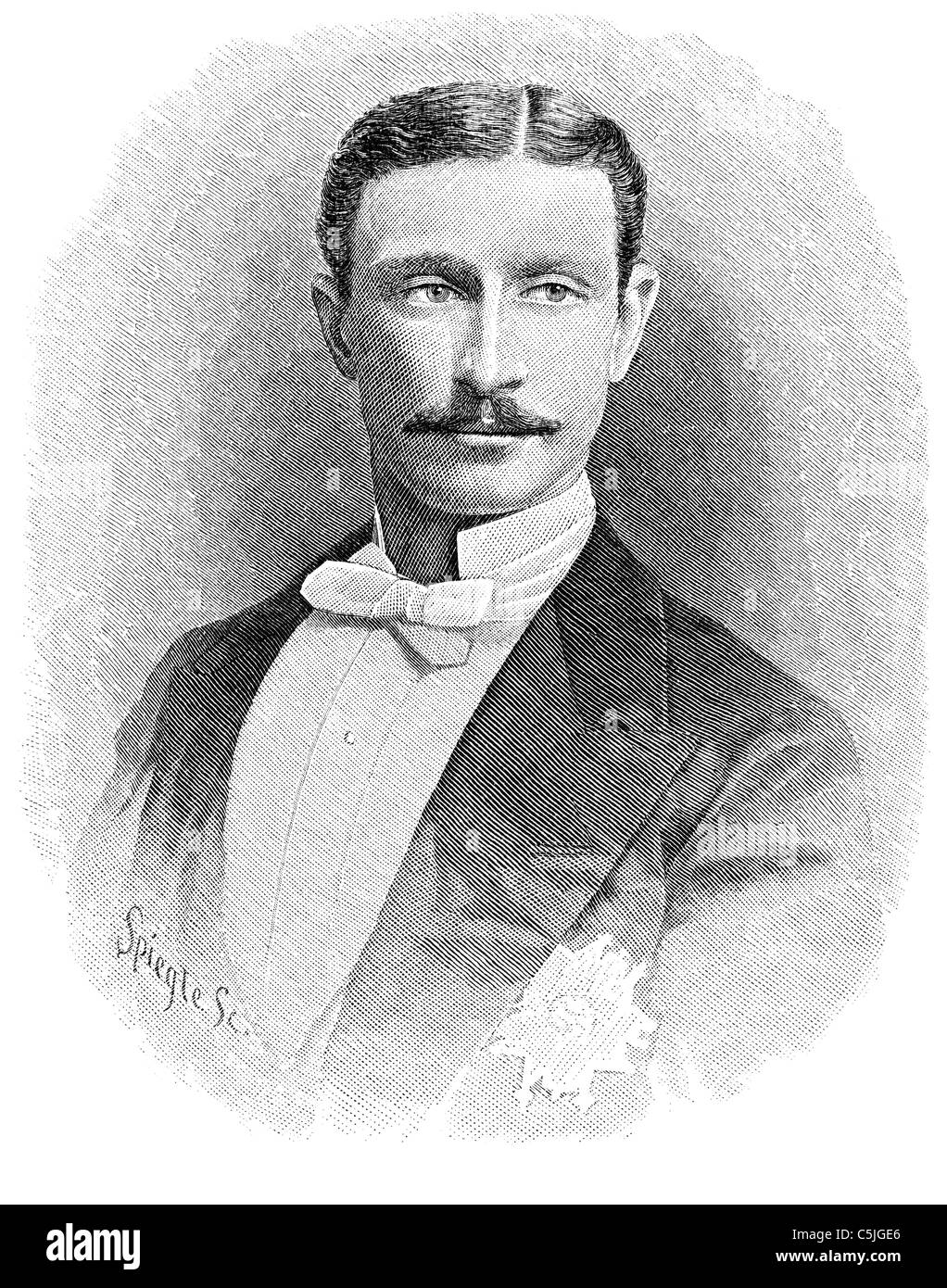 Napoléon, Prince Imperial (1856-1879). Illustration, ursprünglich veröffentlicht in Harpers Monthly Dezember 1879. Stockfoto
