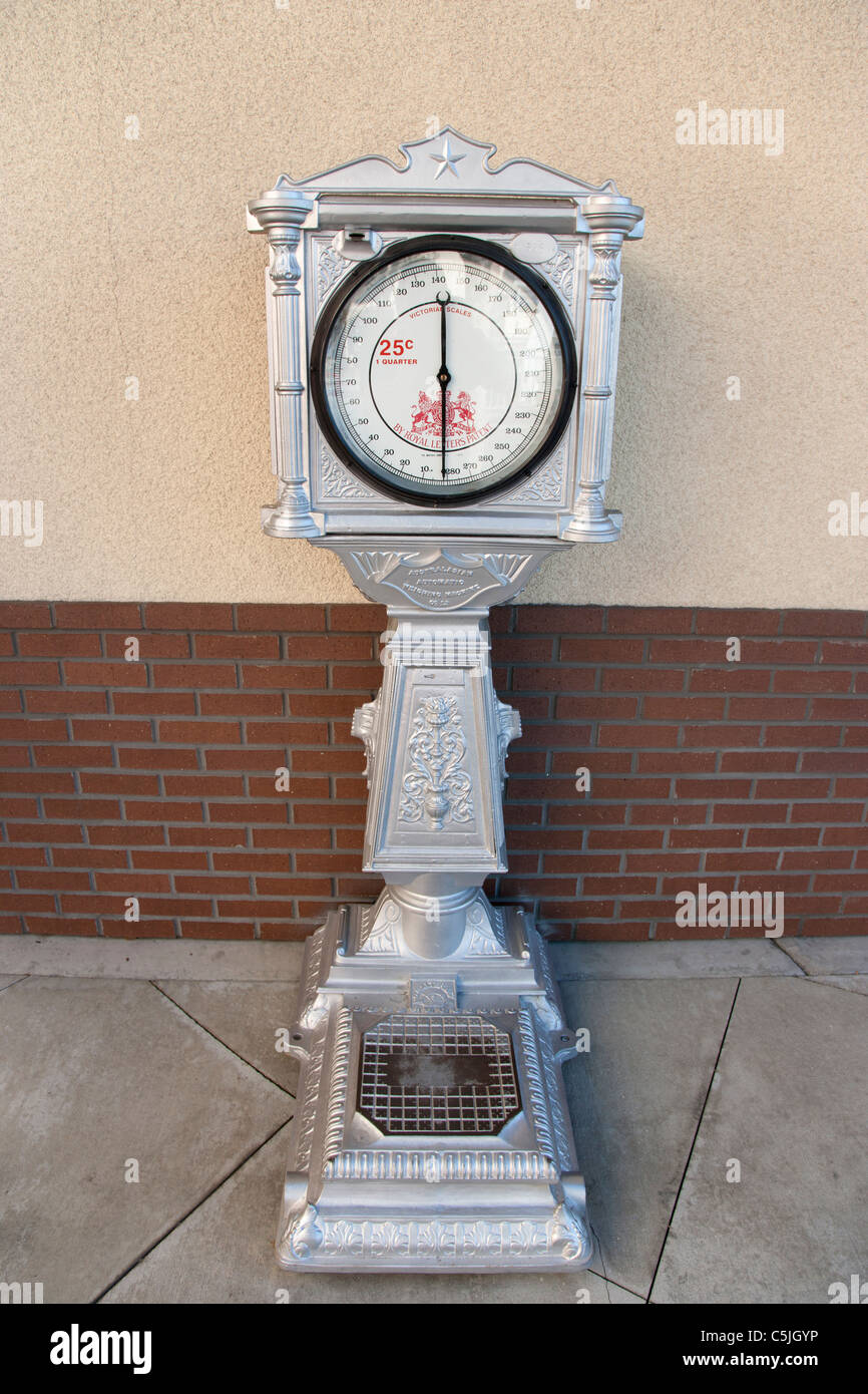 Mit einem Gewicht von Maschine, Ocean Boulveard, Long Beach, Kalifornien, USA Stockfoto