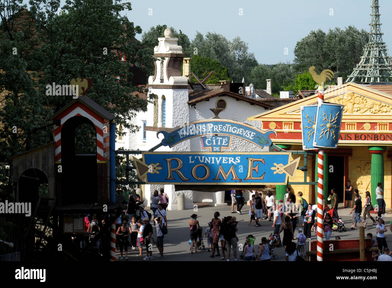 Parc Asterix, Vergnügungspark, Oise, in der Nähe von Paris, Ile-de-France, Frankreich, Roma-Universum Stockfoto