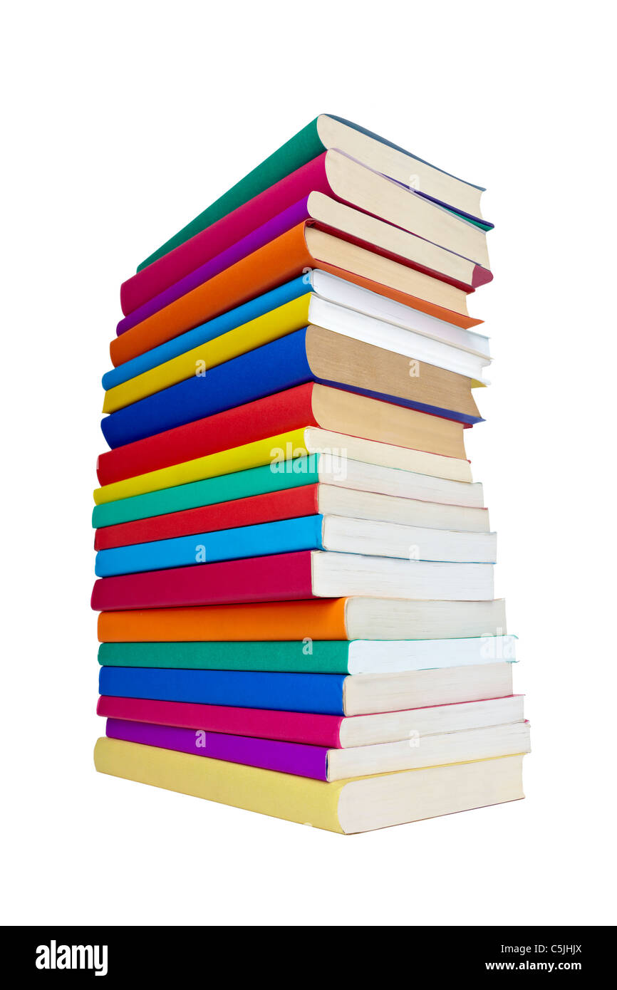 bunte Bücher Stockfoto