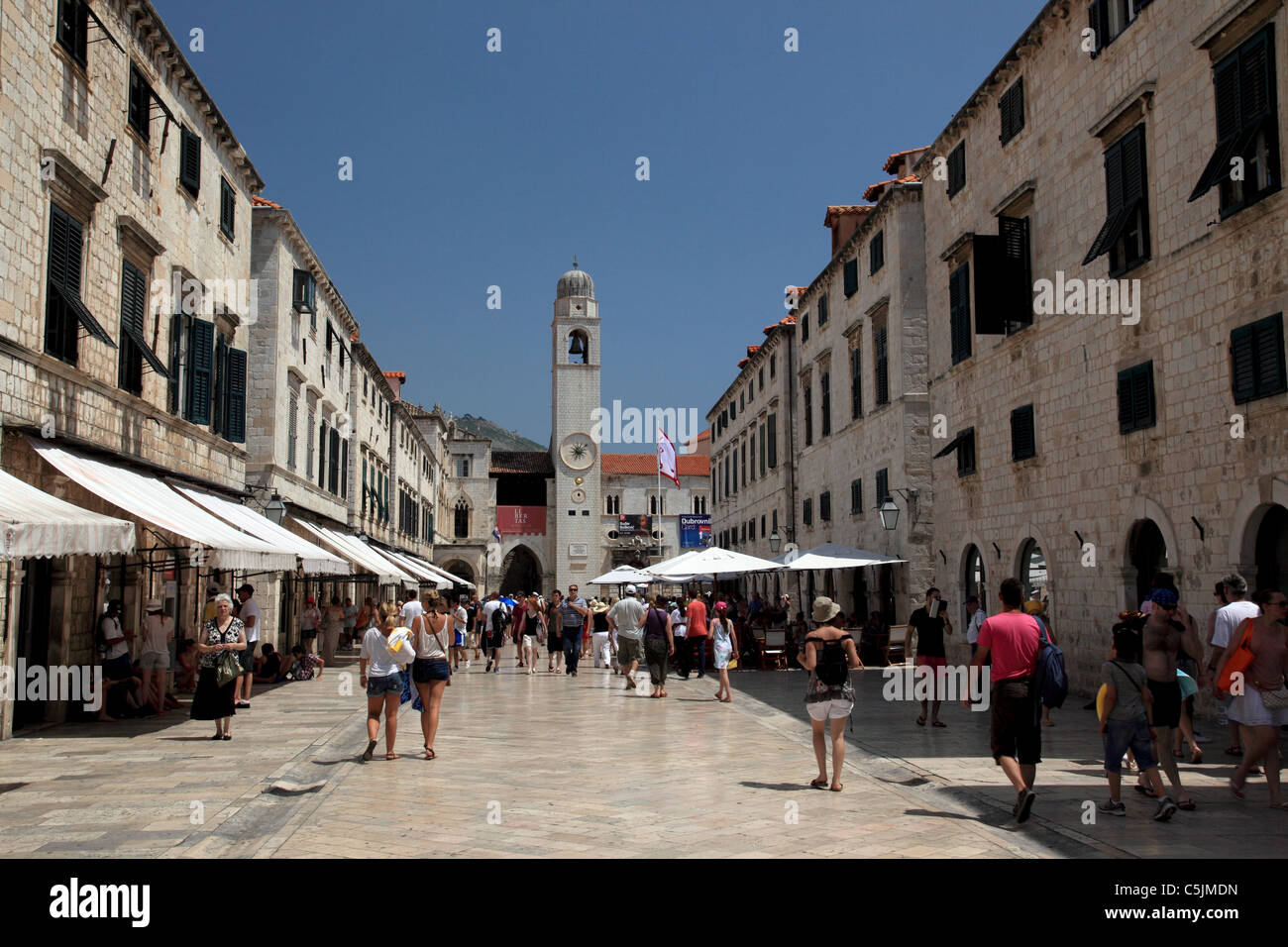 Der Stradun, Dubrovnik, Kroatien Stockfoto