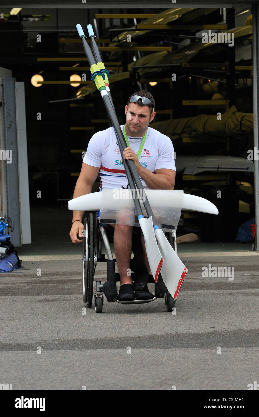 Tom Aggar Paralympic-Klasse Single Scull am Redgrave Pinsent Rowing ...