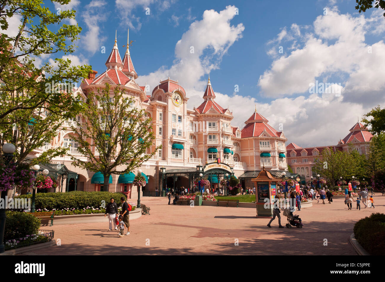 Das Disneyland Hotel in Disneyland Paris in Frankreich Stockfoto