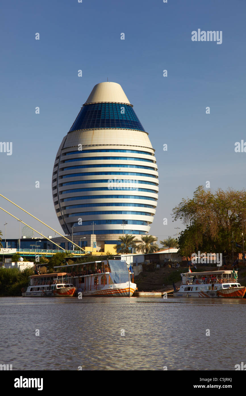 Hotel Burj Al-Fateh (Kärnten), Khartum, Nord-Sudan, Afrika Stockfoto