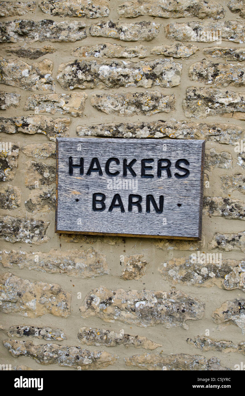 Hacker Scheune Churchill Oxfordshire in der Nähe Rebekah Brooks ehemaliger Chief Executive von News International Telefon hacking wohnt Stockfoto