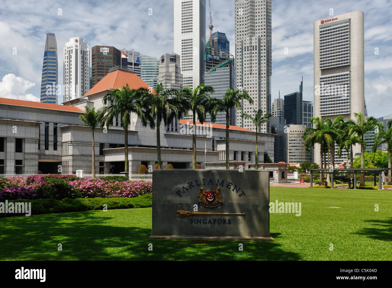 Parlamentsgebäude von Singapur Stockfoto