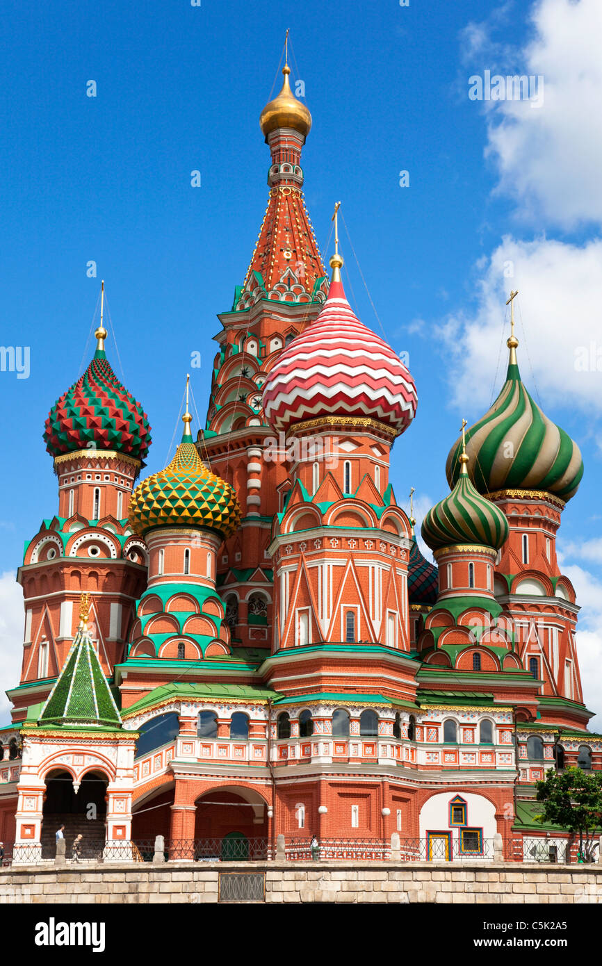 Fürbitte Kathedrale St. Basil's auf dem Roten Platz, Moskau, Russland Stockfoto
