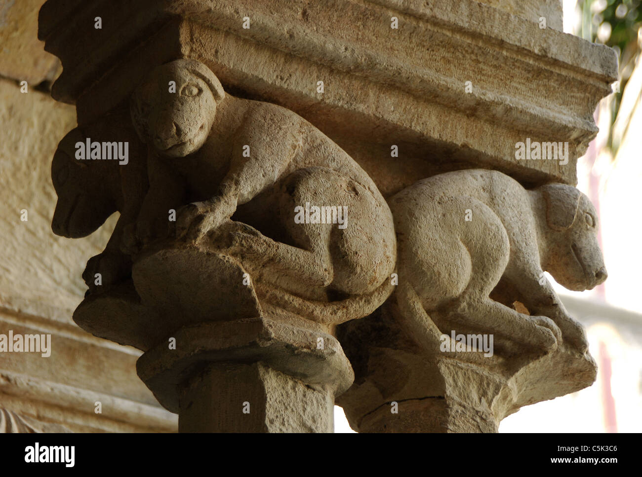 Kroatien. Dubrovnik. Franziskaner Kloster. 14. Jahrhundert. Im 17. Jahrhundert umgebaut. Kreuzgang Klassifikationen. Stockfoto