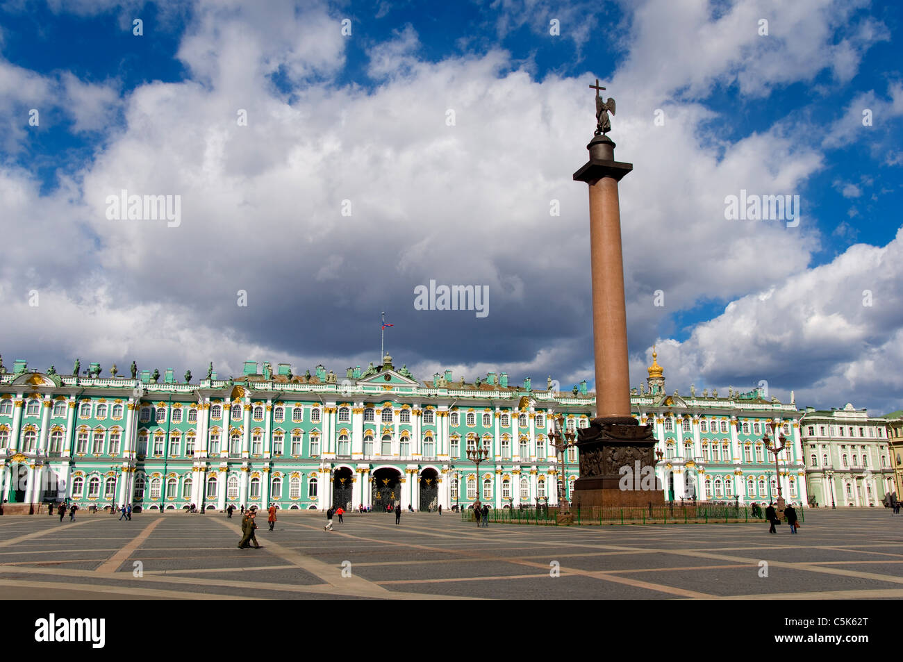 Der Winterpalast, St. Petersburg, Russland Stockfoto