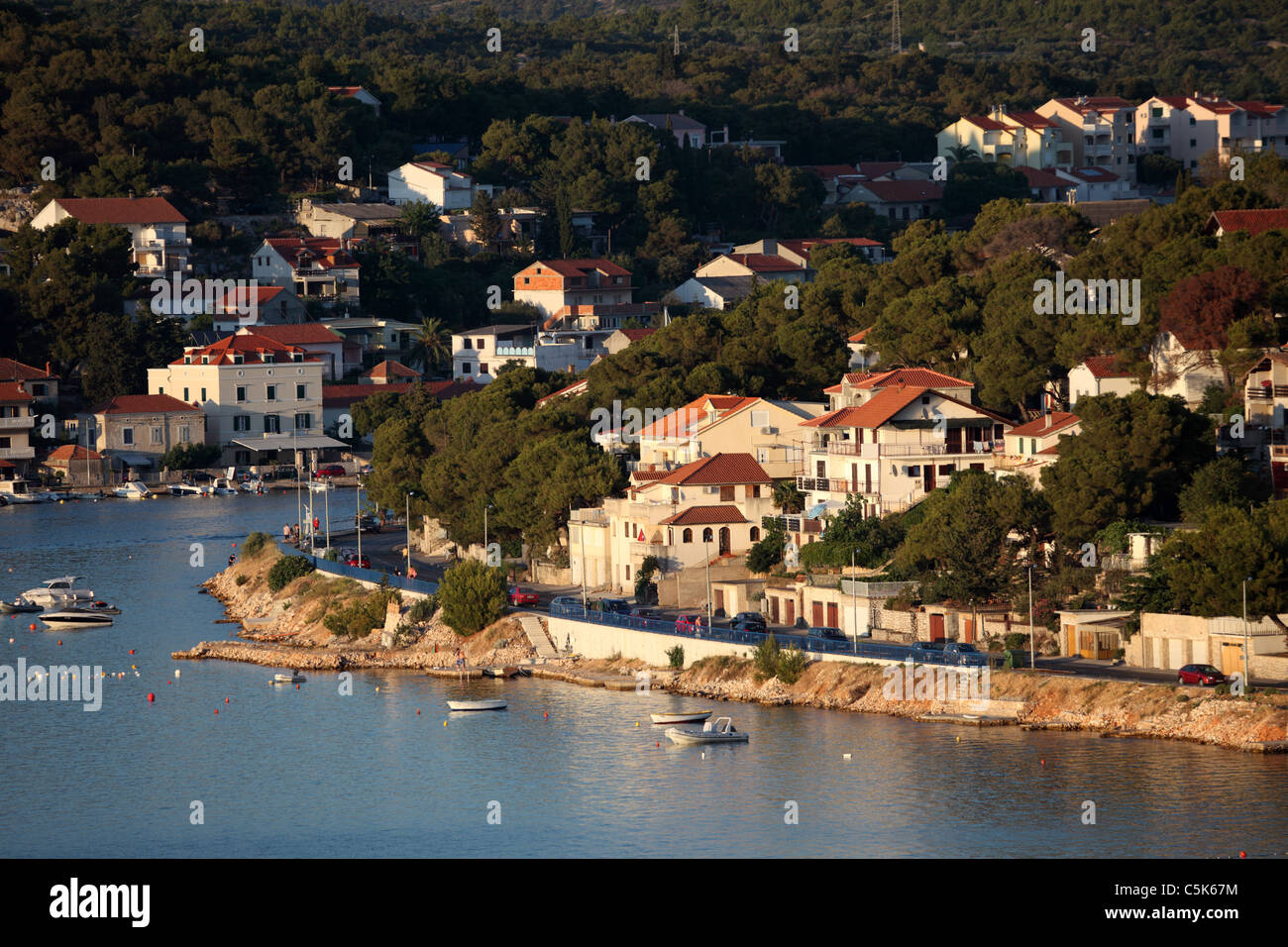 Adria Resort Stadt Tisno, Kroatien Stockfoto