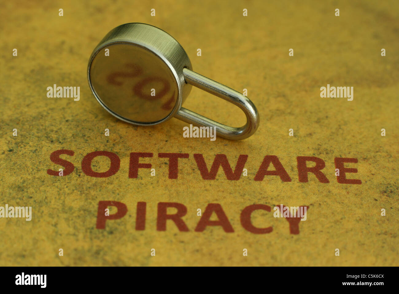 Online-Piraterie Stockfoto