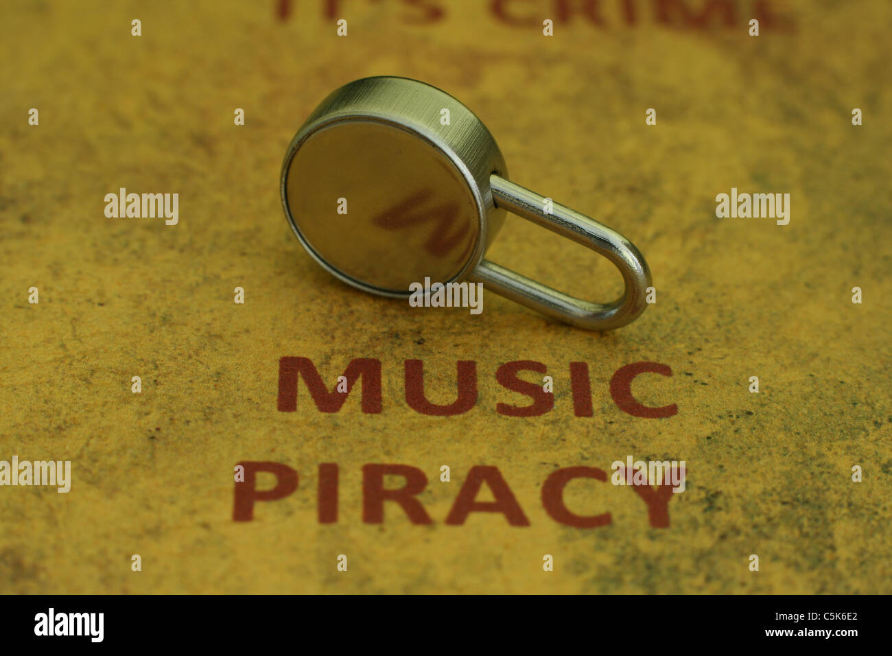 Online-Piraterie Stockfoto