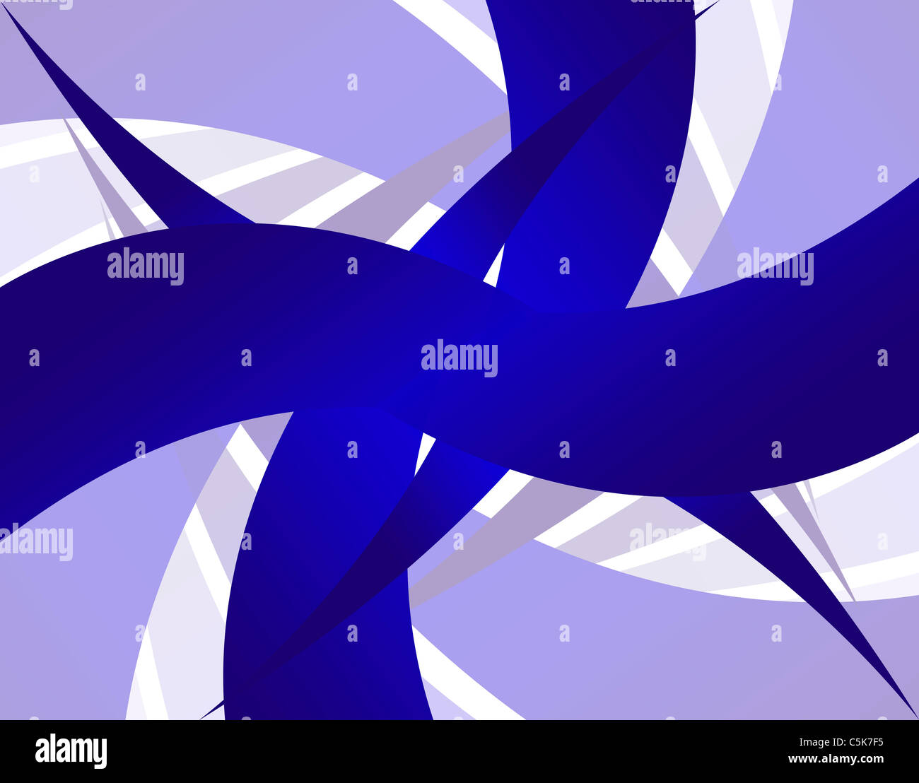 Eine abstrakte Design-Vorlage mit blauem swoosh Linien. Stockfoto