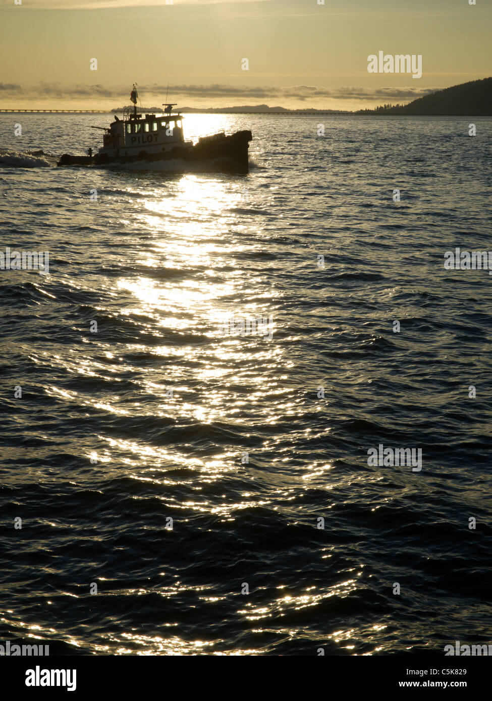 Pilot Boat, Columbia River, Astoria, Oregon, USA Stockfoto