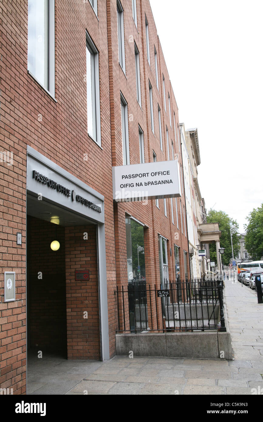 Das Büro der irischen Pass für Molesworth Street in Dublin Irland Stockfoto