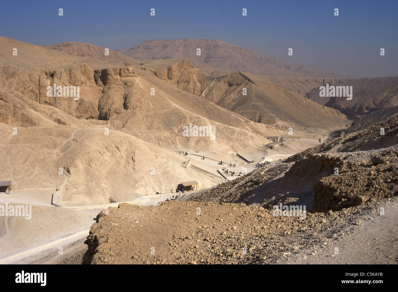 Ägypten. Tal der Könige. Neuen Reiches. Landschaft. Stockfoto