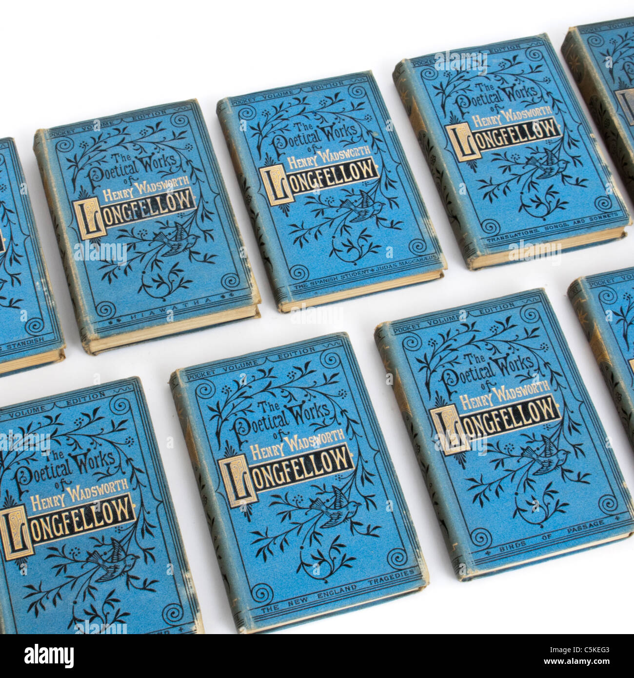 Die poetische Werke von Henry Wadsworth Longfellow (amerikanischer Dichter, 1807-1882) Stockfoto