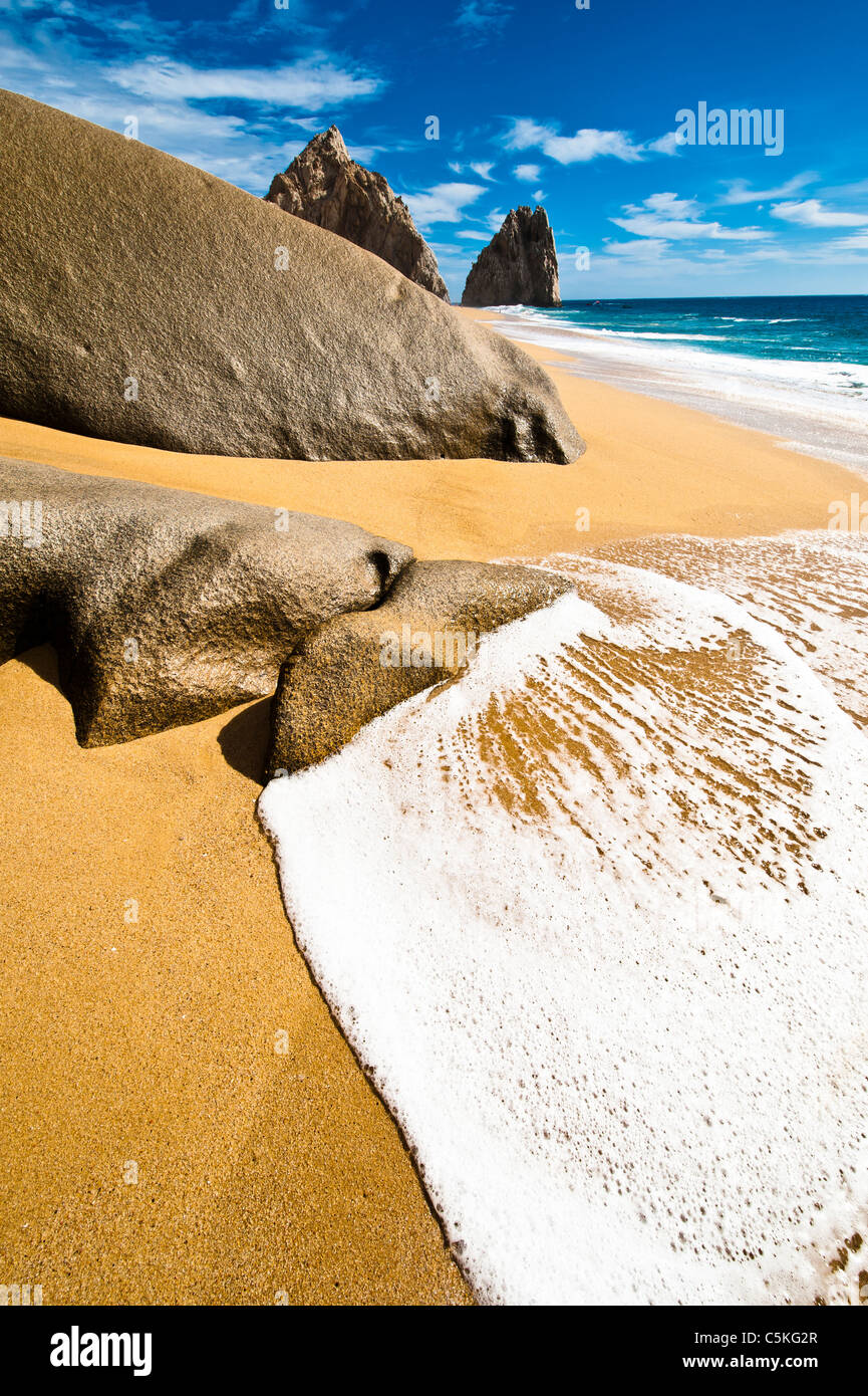 Ein schöner Strand bei Lands End Halbinsel. Mexiko. Baja California. Stockfoto