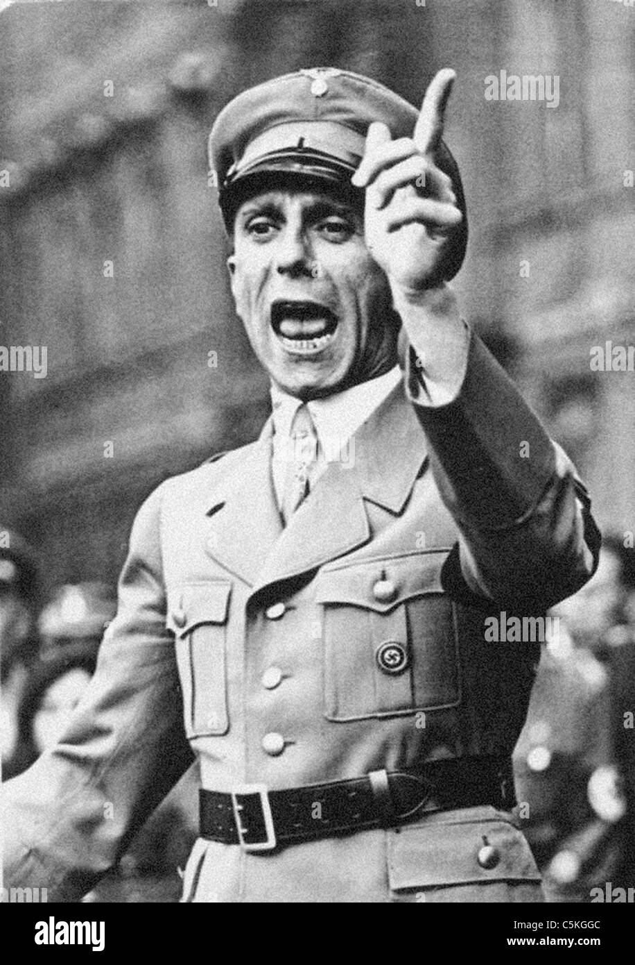 Joseph Goebbels deutscher Kriegs-Minister von Propaganda aus dem Archiv des Pressedienstes Portrait Stockfoto