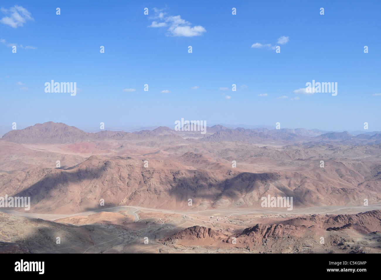 Blick vom Gipfel des Mount Sinai, Ägypten Stockfoto