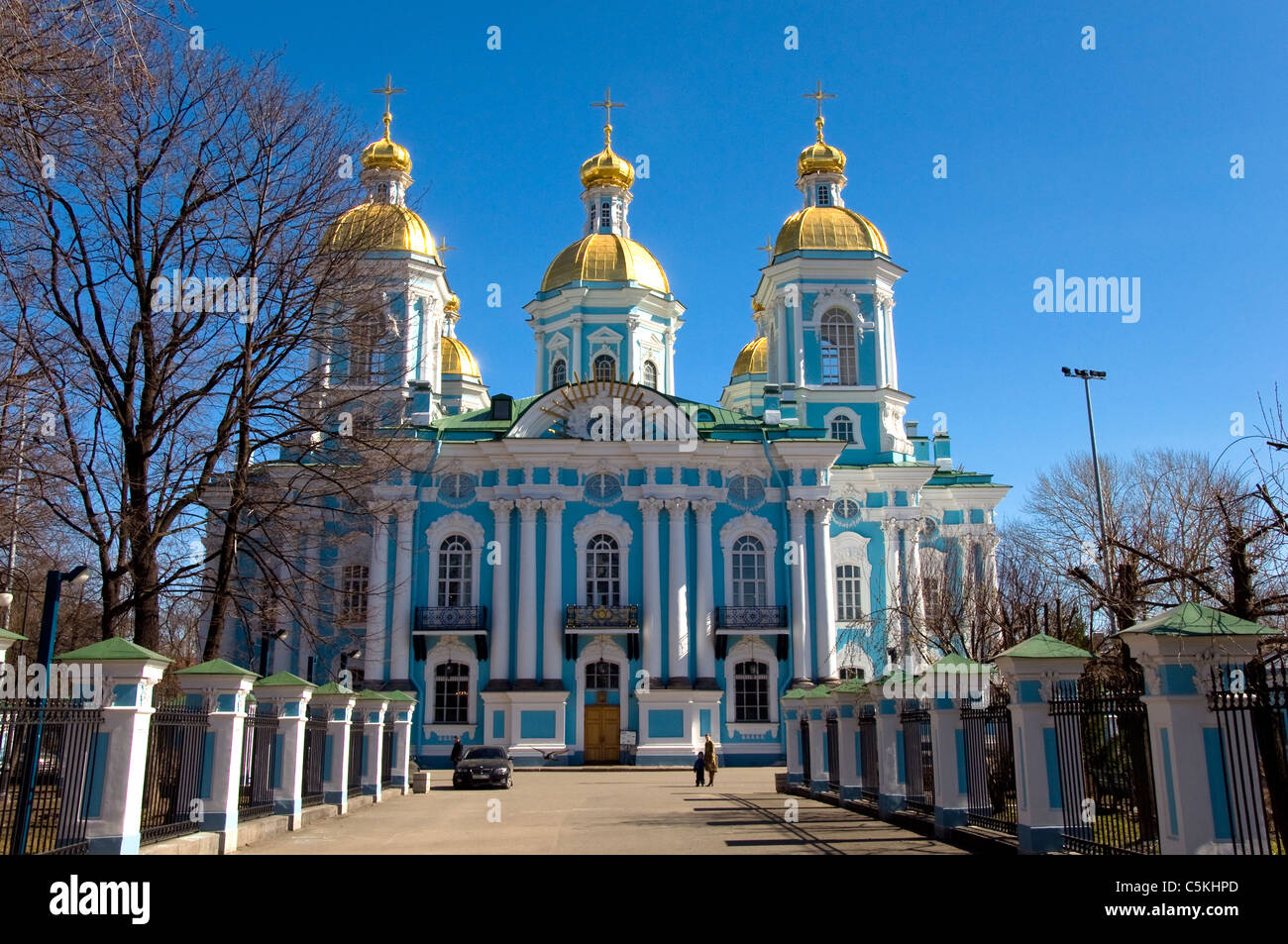 St. Nikolaus-Kathedrale, Sankt Petersburg, Russland Stockfoto