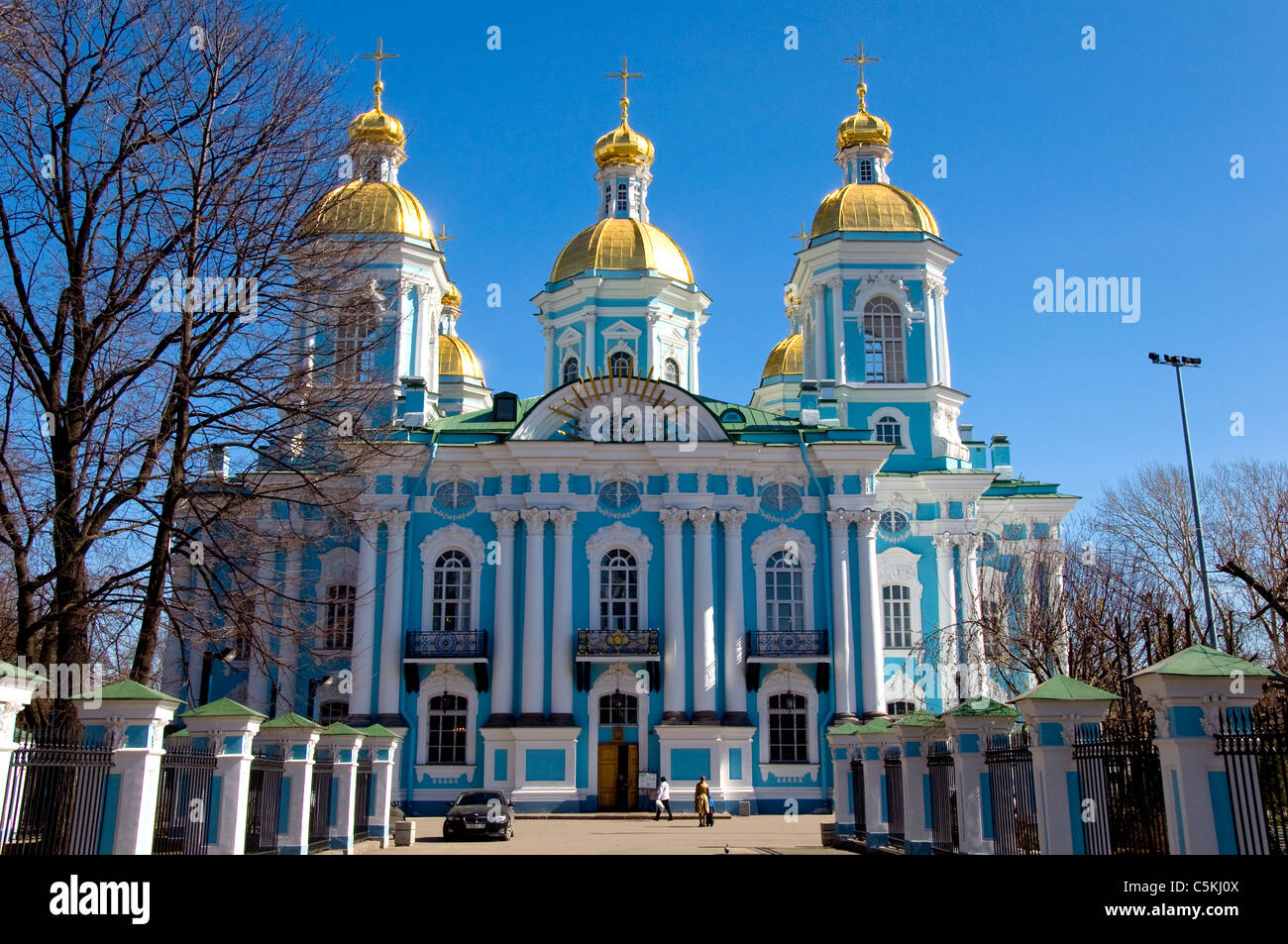 St. Nikolaus-Kathedrale, Sankt Petersburg, Russland Stockfoto