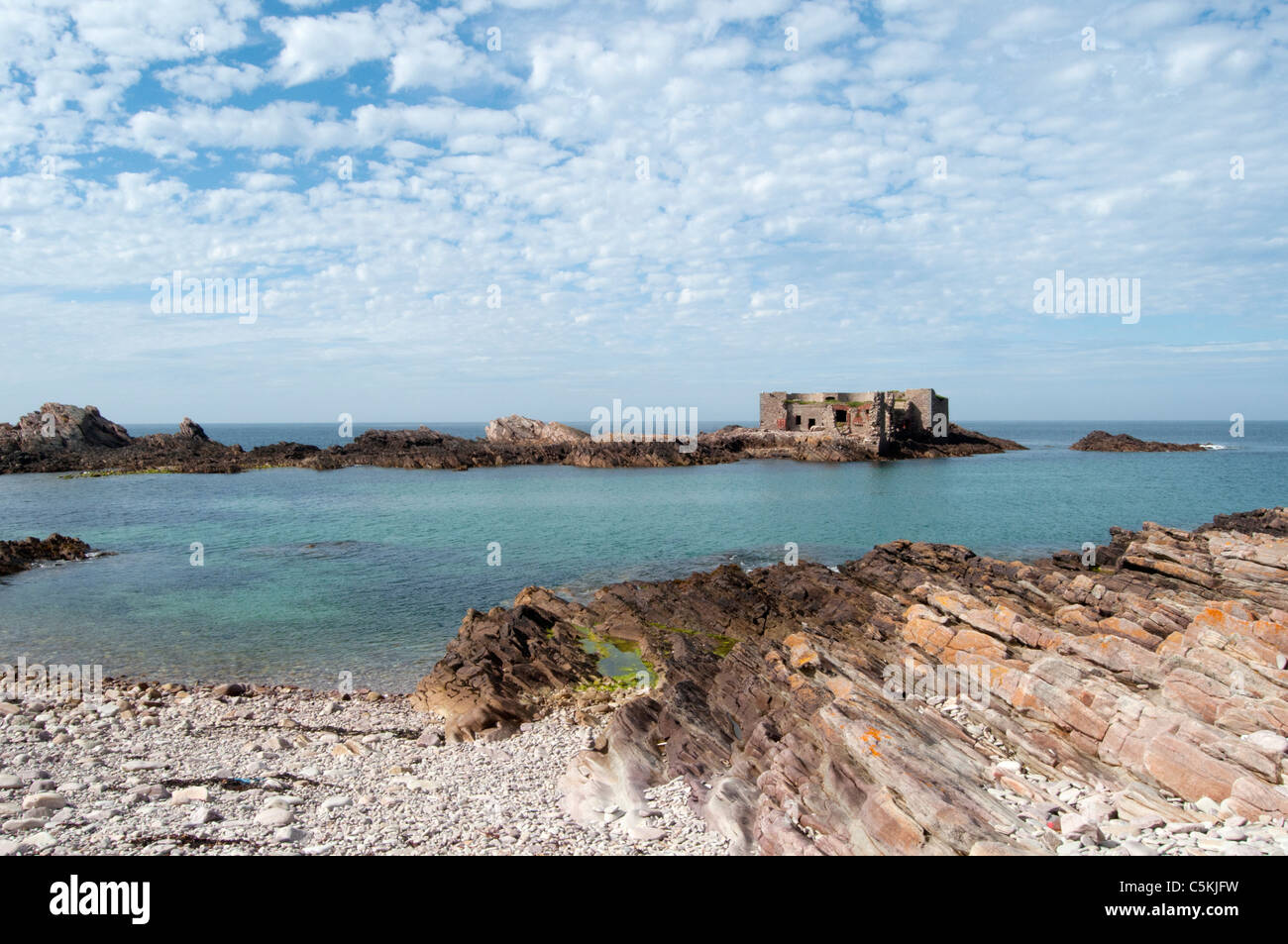 Fort-Les Homeaux Florains, Alderney, Kanalinseln Stockfoto