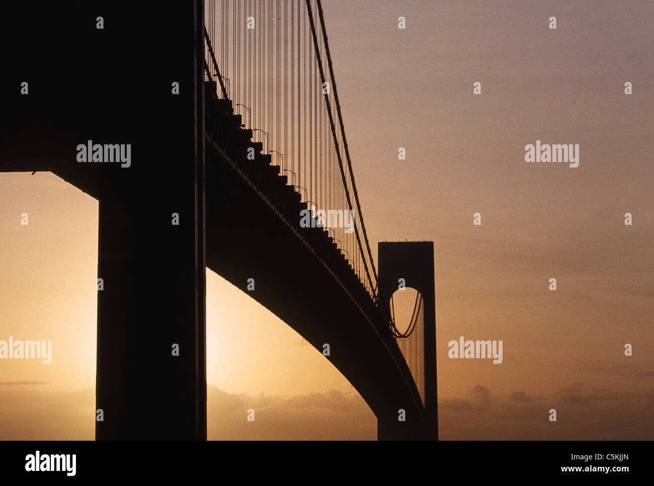 Verrazano verengt Brücke, Bay Ridge, NY Stockfoto